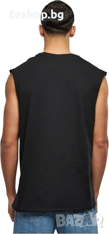 Мъжка тениска без ръкави Urban Classics с отворен ръб, снимка 3 - Тениски - 53954817