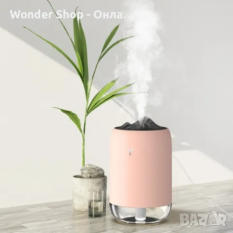 🌫️ Мини ултразвуков портативен овлажнител за въздух и ароматизатор – Свежест и комфорт навсякъде! 