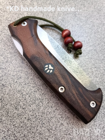 Сгъваем нож ръчно изработен от N690co стомана + ПОДАРЪК кания, снимка 4 - Ножове - 51501204