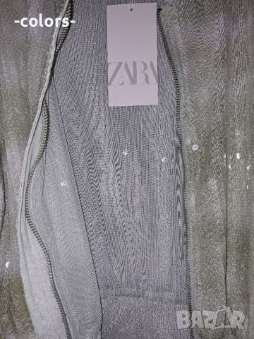 Бомбър с пайети Zara, снимка 6 - Якета - 45580719