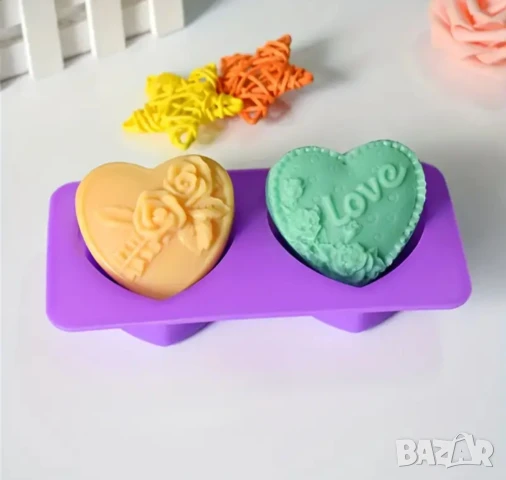 Голям двоен молд сърца НАМАЛЕН