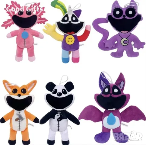 Плюшена играчка Smiling Critters Cat Nap Catnap, 30cm