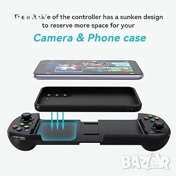Мобилен контролер за игри ShanWan за iPhone с поддръжка на калъф за телефон, снимка 2 - Калъфи, кейсове - 46431938
