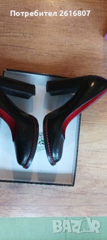Дамски обувки черни 37, снимка 6 - Дамски обувки на ток - 45171519