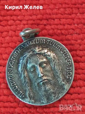 ИИСУС ХРИСТОС Стара РИМОКАТОЛИЧЕСКА СРЕБЪРНА ИКОНКА СРЕБРО 800 ДВУСТРАННА Художествена РАБОТА 78622, снимка 14 - Антикварни и старинни предмети - 50056637