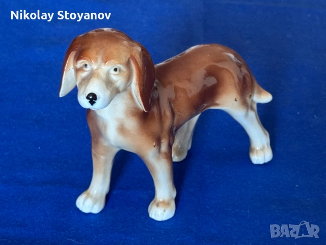 Фигурка на порцеланово куче Биигъл (Гонче), снимка 2 - Антикварни и старинни предмети - 52796442