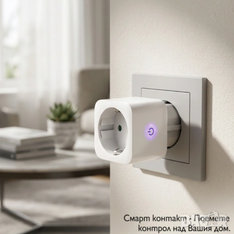Smart WiFi контакт 16A – дистанционно управление от телефон. , снимка 2 - Друга електроника - 54213813