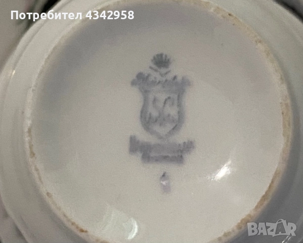 Rheinpfalz Hartporzellan .1951-1970. Порцеланов сет с рози., снимка 6 - Антикварни и старинни предмети - 52179053