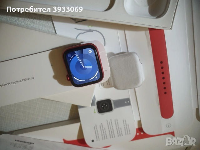 Apple Watch Series 6 GPS + Cellular, 44mm RED, снимка 4 - Смарт часовници - 54019701