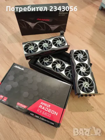 Видеокарта AMD radeon RX6800, снимка 1 - Видеокарти - 48920246