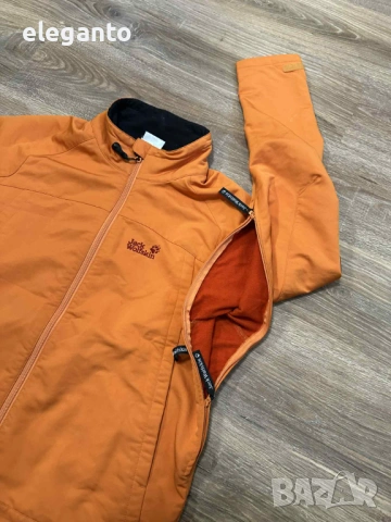 Мъжко яке  Jack Wolfskin  Crestview Desert Orange Soft Shell Jacket , L размер , снимка 10 - Якета - 53142075