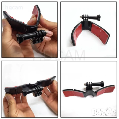  Chin Mount Modular 1.0 – Стойка за брадичката на мото каска, снимка 8 - Чанти, стативи, аксесоари - 50487197