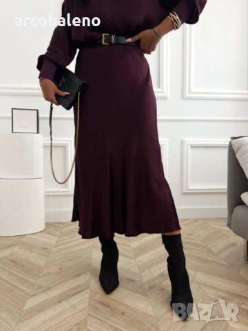 Дамска сатенена пола, 6цвята , снимка 10 - Поли - 53144502