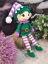 Плетена играчка Елф, Плетени, ръчно изработени, Подарък за Коледа, снимка 5