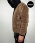  Мъжко кафяво поларено • шерпа флийс яке WEEKDAY Cody pile fleece cardigan – размер M•L, снимка 13