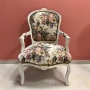 	 Бяло кресло "Английски рози", снимка 4