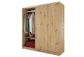 Гардероб с плъзгащи врати Сити 1009 комбинация мока/ лате или дъб артисан, снимка 8