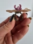 🌼"Орхидейна свежест" 🌼„Винтидж пръстен с истинска орхидея в епоксидна смола – уникално ръчно бижу“, снимка 13