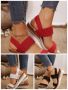 Дамски сандали с каишка на глезена и с отворени пръсти, 3цвята , снимка 1