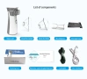 Инхалатор Nebulizer, ултразвуков, преносим, бял/сив, 8 мл, снимка 8