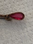  антична златна брошка с рубин, снимка 2