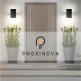 Proxinova Outdoor XL соларна LED стенна лампа, двойна светлина с 8 светодиода, сензор за здрач, 2 бр, снимка 7