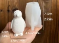 3D Пингвин силиконов молд форма фондан шоколад гипс свещ сапун смола, снимка 2