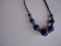 Колие гердан от естествен камък сапфир , снимка 3