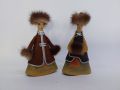 Винтидж кожени куклички от СССР, ръчна изработка, снимка 4