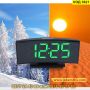 Часовник със зелени цифри - настолен - модел 3621 - КОД 3621, снимка 1 - Декорация за дома - 45319290