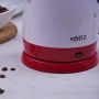 Електрическа кана Voltz Premium, 1300W,  0.9л., бяло/черно, бяло/червено, 2 ГОДИНИ ГАРАНЦИЯ, снимка 12