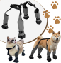 Водоустойчиви ботуши за кучета Bworppy, със здрава гумена подметка, сиви, размер L, снимка 1 - Стоки за кучета - 44940149