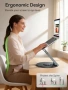Нова сгъваема Телескопична стойка за лаптоп 360° регулируема до 17 инча MacBook HP Dell, снимка 4