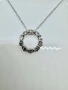 Сребърно колие с мойсанит (Диамант) 1 карат, снимка 2