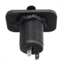 Женско гнездо за вграждане за авто запалка 20A, 12V/24V, прахоустойчиво, с капак, снимка 3