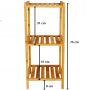 Промо! Бамбукова етажерка за баня с 3 рафта, снимка 4