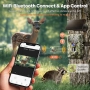 Нова Solareye Trail Camera WiFi - Соларно захранвана 4K 64MP ловна камера с нощно виждане..., снимка 3