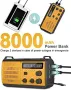 Ново Аварийно Радио 8000mAh с Фенер и SOS Аларма за Къмпинг и Спешни Случаи, снимка 4