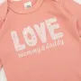 Бебешко памучно боди розово Love S_1245567, снимка 2