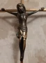 Стар бронзов кръст със разпятие, снимка 1