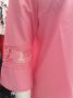 ИЗКЛЮЧИТЕЛНО КРАСИВА розова риза в наситен розов цвят с дантела, снимка 4