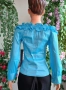 Дамска стилна и луксозна еластична блуза от копринен сатен., снимка 4