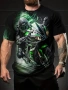 Мъжка тениска с принт мотор, снимка 1