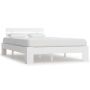 vidaXL Рамка за легло, бяла, бор масив, 120х200 см（SKU:810078