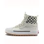 Дамски зимни обувки vans checkerboard sk8 hi gore tex mte 3 shoes beige, снимка 4