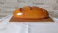 Стар макет на хляб - дърво и гипс, снимка 3