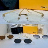 Fendi прозрачни слънчеви,очила за компютър диоптрични рамки, снимка 1 - Слънчеви и диоптрични очила - 45269880