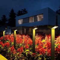 Lenlun Водоустойчиви градински соларни лампи с топли LED светлини, 6 броя, пейзажно осветление , снимка 3 - Соларни лампи - 45653129