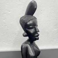 Африканска дървена фигура / бюст на жена. №5338, снимка 2 - Колекции - 45557333