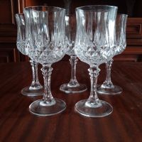 Немски кристални чаши за вино, красиви, старинни, снимка 1 - Други ценни предмети - 40280978